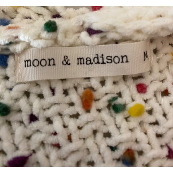 Moon & Madison Multicolor Speckled Knit Cardigan Medium - Picture 3 of 10